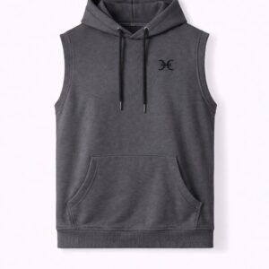 HOODIE SIN MANGAS GRIS