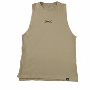 CAMISETA SIN MANGAS BEIGE